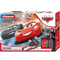 CARRERA 62475 GO!!! DISNEY PIXAR CARS LETS RACE LIGHTNING MCQUEEN VS JACKSON STORM 6.2M TRACK - SLOT CAR SET