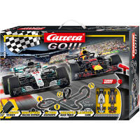 CARRERA GO 62484 MAX SPEED FORMULA 1 SLOT CAR SET 6.3 METRE TRACK