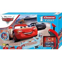 CARRERA 63038 FIRST DISNEY PIXAR CARS POWER DUEL BATTERY SET SLOT CAR RACING LIGHTNING MCQUEEN JACKSON STORM