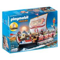 PLAYMOBIL 5390 HISTORY ROMAN WARRIORS SHIP