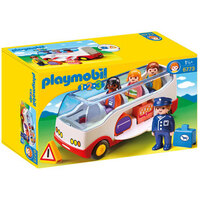 PLAYMOBIL 1.2.3 6773 AIRPORT SHUTTLE BUS