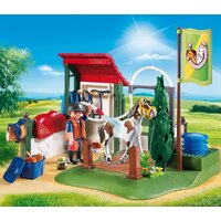 PLAYMOBIL 6929 HORSE GROOMING STATION WITH WORKING WATER PUMP