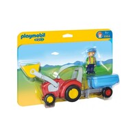 PLAYMOBIL1.2.3  6964 TRACTOR WITH TRAILER