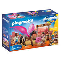 PLAYMOBIL THE MOVIE MARLA AND DEL WITH PEGASUS 41PC