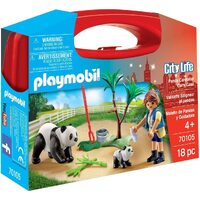 PLAYMOBIL 70105 CITY LIFE PANDA CARETAKER CARRY CASE