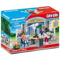 PLAYMOBIL 70309 CITY LIFE VET CLINIC PLAY BOX 59PC