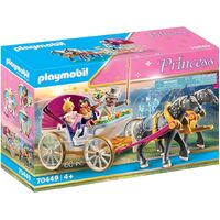 PLAYMOBIL PRINCESS 70449 HORSE-DRAWN CARRIAGE 60PC