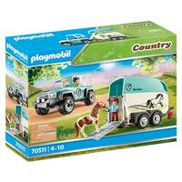 PLAYMOBIL 70511 COUNTRY CAR WITH PONY TRAILER