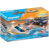 PLAYMOBIL 70534 FAMILY FUN PICK-UP WITH SPEED BOAT