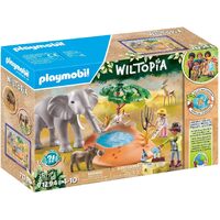 PLAYMOBIL WILTOPIA 71294 ELEPHANT WITH WATER SHOOT MECHANISM 35PC