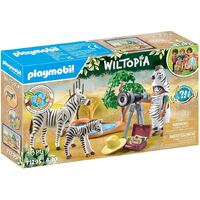 PLAYMOBIL WILTOPIA 71295 PHOTOGRAPHER WITH ZEBRAS 36PC