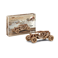 REVELL TINY ADVENTURES 00610 BUGGY LASERCUT WOODEN MODEL KIT 15CM X 8CM