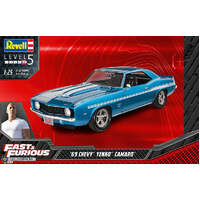 REVELL 07694 FAST AND FURIOUS 1969 CHEVY CAMARO YENKO 1/25 SCALE PLASTIC MODEL KIT