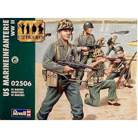 REVELL 02506 US MARINE INFANTRY WWII 1:72 PLASTIC MODEL FIGURES KIT