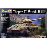 REVELL 03138 TIGER II AUSF B PORSCHE 1:72 PLASTIC MODEL TANK KIT