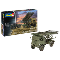 REVELL 03338 FOR W.O.T 8 (WAR OFFICE TRUCK) BM-13-16 KATYUSHA ROCKET LAUNCER OR CARGO BED 1/35 SCALE PLASTIC MODEL KIT