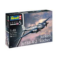 REVELL 03855 JUNKERS JU188 A-1 "RACHER" 1:48 SCALE PLASTIC MODEL KIT