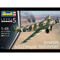 REVELL 03918 JUNKERS JU52 3MG4E TRANSPORT 1:48 PLASTIC MODEL AIRCRAFT KIT