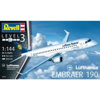 REVELL 03937 LUFTHANSA ENBRAER 190 1:144 PLASTIC MODEL AIRCRAFT KIT