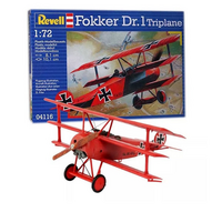 REVELL 04116 TRIPLANE FOKKER DR. 1 1/72 SCALE PLANE PLASTIC MODEL KIT