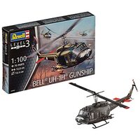 REVELL 04983 BELL UH-1H GUNSHIP 1:100 PLASTIC MODEL HELICOPTER KIT