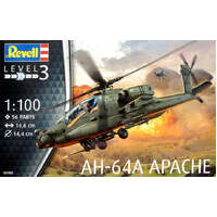 REVELL 04985 AH-64A APACHE 1:100 PLASTIC MODEL KIT