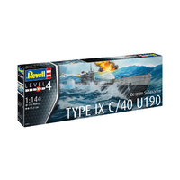 REVELL 05167 TYPE IX C/40 U190 GERMAN SUBMARINE 1/144 SCALE PLASTIC MODEL KIT