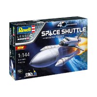 REVELL 05674 GIFT SET SPACE SHUTTLE WITH BOOSTER ROCKETS 40TH ANNIVERSARY INCLUDE PAINTS BRUSH AND GLUE 1/144 SCALE PLASTIC MODEL KIT