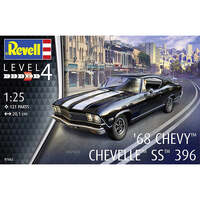 REVELL 07662 68 CHEVY CHEVELLE SS 396 1:25 PLASTIC MODEL CAR KIT