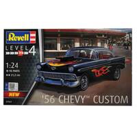 REVELL 07663 56 CHEVY CUSTOM 1:24 PLASTIC MODEL CAR KIT