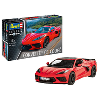 REVELL 07714 CORVETTE C8 COUPE 1/25 SCALE PLASTIC MODEL KIT