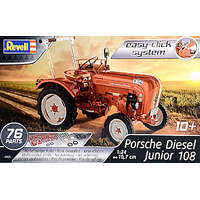 REVELL 07820 PORSCHE DIESEL JUNIOR 108 TRACTOR 1:24 PLASTIC MODEL TRACTOR KIT