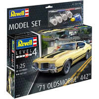 REVELL 67695 71 OLDSMOBILE 442 1/25 SCALE CAR PLASTIC MODEL SET