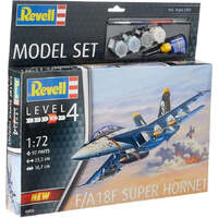 REVELL 63834 F/A 18F SUPER HORNET 1/72 SCALE PLASTIC MODEL SET WITH PAINTS/BRUSH/GLUE