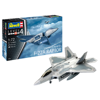 REVELL 63858 LOCKHEED MARTIN F-22A RAPTOR MODEL SET INCLUDES PAINT AND GLUE 1/72 SCALE PLASTIC MODEL KIT