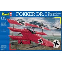 REVELL 04744 FOKKER DR. I MANFRED VON RICHTHOFEN 1:28 PLASTIC MODEL AIRCRAFT KIT