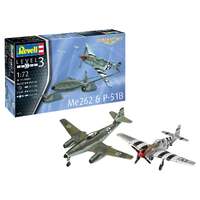 REVELL 03711 1 72 COMBAT SET ME262 AND P-51B W/PAINTS