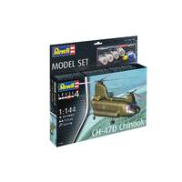 REVELL 63825 MODEL SET CH-47D CHINOOK PLASTIC MODEL KIT WITH PAINTS/GLUE/BRUSHES