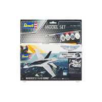 REVELL 64965 F/A-18 HORNET "TOP GUN" EASY CLICK 1:72 SCALE MODEL PAINTS AND BRUSHES INCLUDED