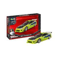 REVELL 67691 FAST AND FURIOUS BRIANS 1995 MITSUBISHI ECLIPSE MODEL SET WITH PAINTS GLUE AND BRUSH PLASTIC MODEL KIT