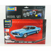 REVELL 07694 FAST AND FURIOUS 1969 CHEVY YENKO CAMARO 1/24 PLASTIC MODEL KIT WITH BRUSH, PAINTS AND GLUE