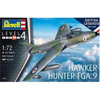 REVELL 3908 HAWKER HUNTER FGA.9 1:72 PLASTIC MODEL AIRCRAFT KIT