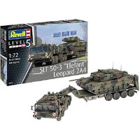 REVELL 3311 SLT 50-3 ELEFANT TRACTOR AND LEOPARD 2A4 TANK 1/72 SCALE PLASTIC MODEL KIT