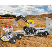 EITECH 00310  TRUCK WITH TRAILER AND DIGGER 375PC CONSTRUCTION SET