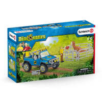 SCHLEICH 41464 DINOSAURS OFF ROAD VEHICLE WITH DINO OUTPOST