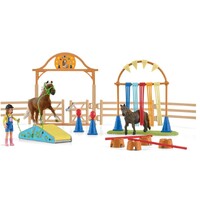 SCHLEICH 42481 FARM WORLD PONY AGILITY TRAINING