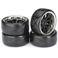 ABSIMA 2510044 WHEEL SET (4) DRIFT TYRES