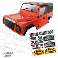 TEAMC BODIES D90 CRAWLER BODY CLEAR 1/10