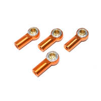 ABSIMA 2330031 ALUMINIUM ROSE JOINTS / TURNBUCKLES 1:10 ORANGE 4 PACK