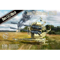 DASWERK 35004 3CM FLAKVIERLING 103/38 ANTIAIRCRAFT GUN EMPLACEMENT 1:35 PLASTIC MODEL KIT